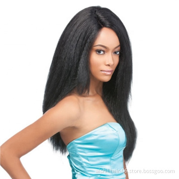 AISHILI hair wholesale silk straight wigs synthetic black long hair wig and nature wave for women